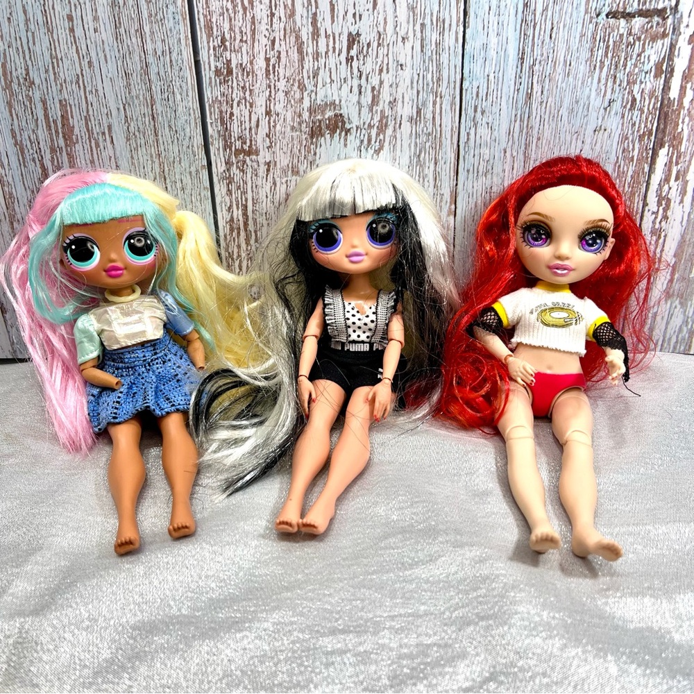 L.O.L. Dolls and Rainbow High Doll - Set of 3